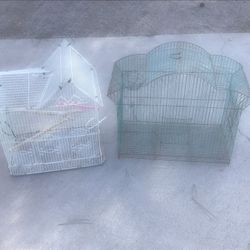 2  Metal Wire  Vintage Bird Cages Yard Decor 