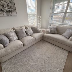 City Furniture Hailey Couch Set – Beige (Very Good Condition)