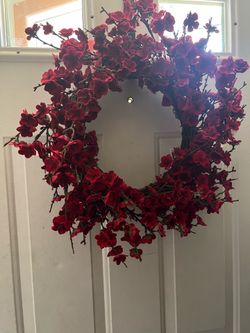 Red Plum Blossom Wreath