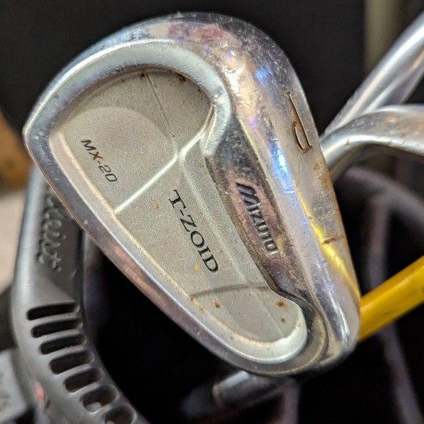 Assorted Golf Clubs: Mizuno 56/P, Adams 6, King Cobra Driver *BAG NOT INCLUDED