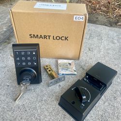 Entry Door Lock , Electronic Keypad Deadbolt,[3 mechanical Keys+Access code +bluetooth ]  Easy Installation