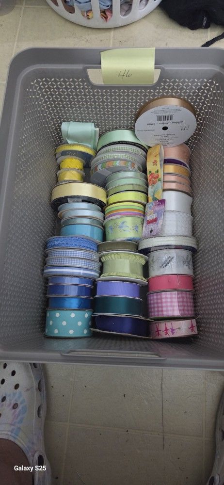 46 Rolls Of Ribbon 