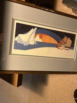 Rie Munoz Alaskan Native Print 1980  Signed 188/750