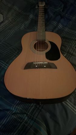 Acoustic Guitar Natural Wood Finish