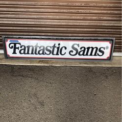 Vintage Fantastic Sam’s Large Sign