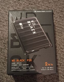 WD Black P10 2TB Portable Game Drive Xbox PS5