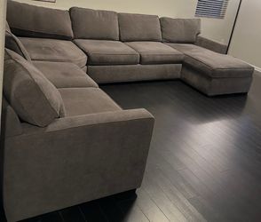 Gray sectional couch