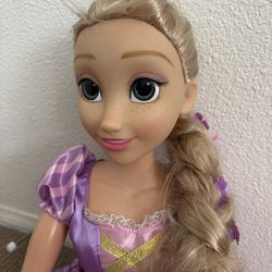 Disney Rapunzel Doll with Long Braided Hair & Brush