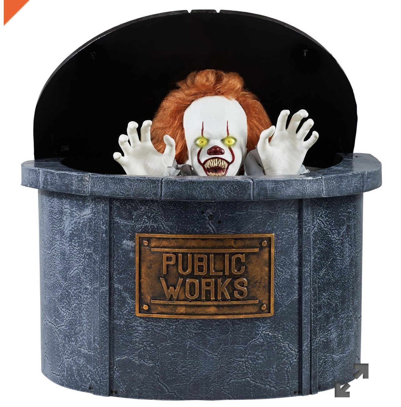 Spirit Halloween’s 21 Inch Pennywise Sewer Grate Animatronic- IT, RARE!