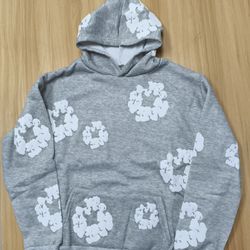 Denim Tear Grey Hoodie Size M
