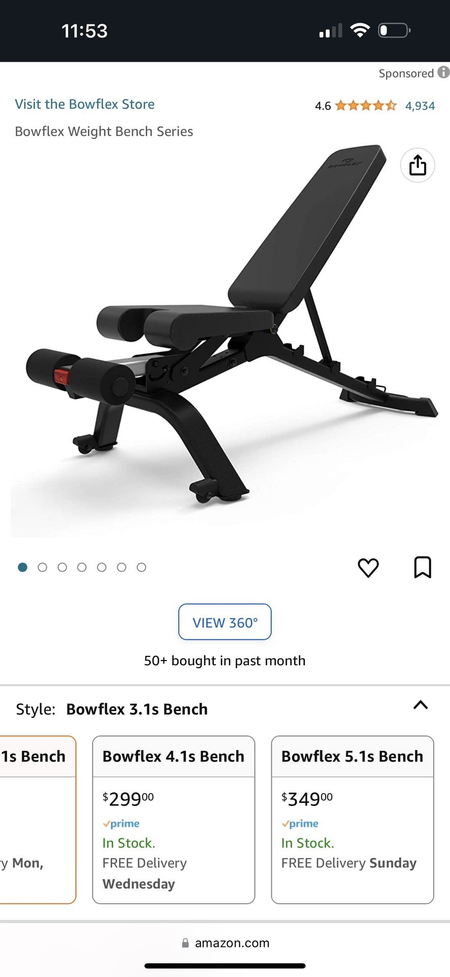 Bowflex Adjustable Bench