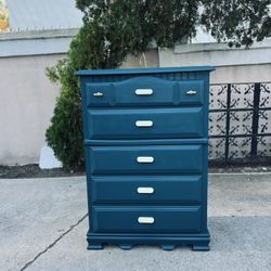 Solid Wood Tall Dresser 
