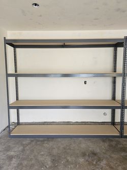 Garage Shelving 96 in W x 18 in D 4 Tier Storage Rack Similar To Uline Delivery Available