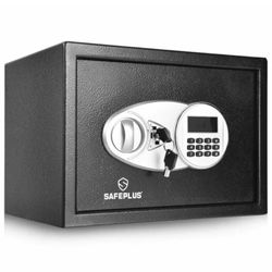 Security Safe Box 2-Layer Cabinet Safe w/Electronic Digital Keypad Deposit Box