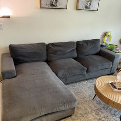 Sectional Sofa -Right Arm Chaise With Coffee Tables 