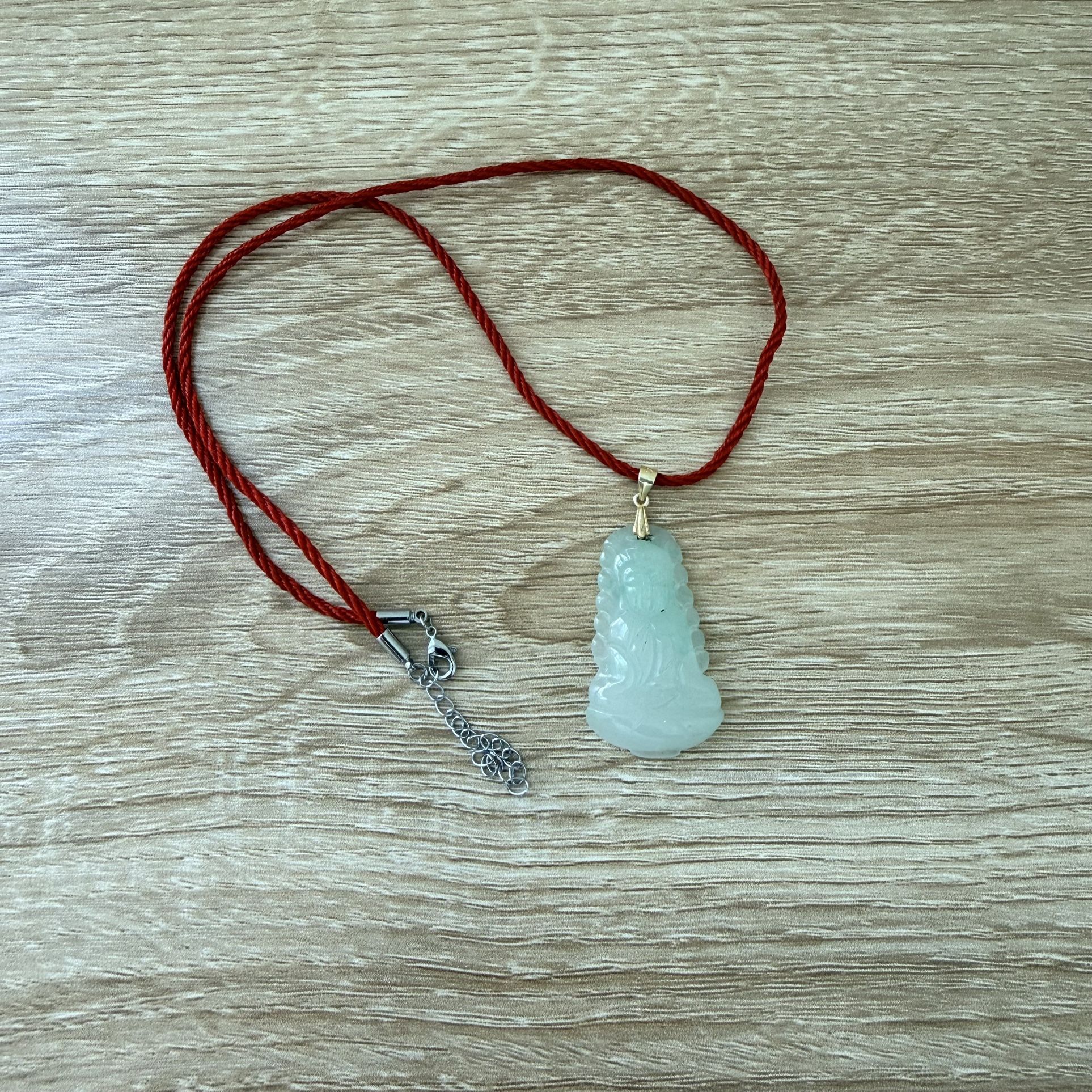 Chinese Jade Guanyin Pendant 