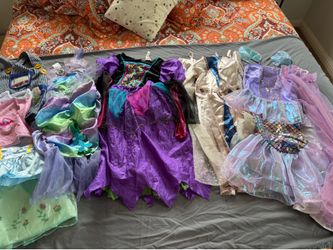 Dress Up Clothes Lot for Girl’s 12 Pieces Princess Mermaid Disney