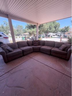 Sectional Brown Couch