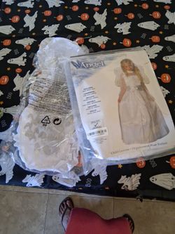 Girls Angel Costume Size 4-6