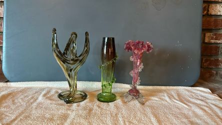 Three Glass Vases