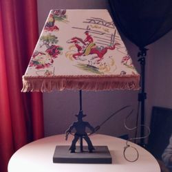 Vintage 1950's Cowboy Lamp