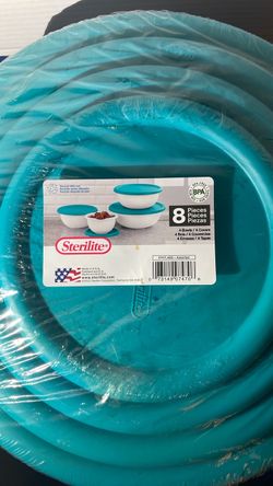 Sterilite 8-Piece Bowl Set with Lids