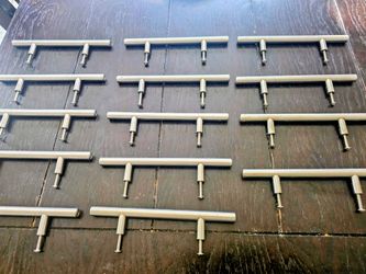 $15.00 - Modern Brush Nickle Pull Handles & Knobs "Bundle Price" Only! All with Screw Fasteners!