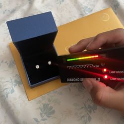 Moissanite Earrings Past The Diamond Tester