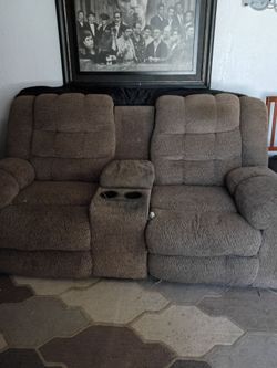 Double love seat recliners