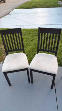 Two dining chairs