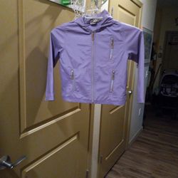 LITTLE GIRLS LIGHT PURPLE RAIN JACKET  SMALL