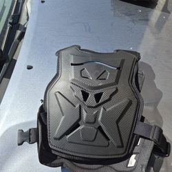 StarknightMT Motorcycle Chest Armor Lightweight Adult Men Motocross Chest Protector, Adjustable Body Armor Vest for Motocross Riding Road Racing Cycli