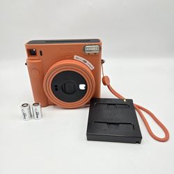 Fujifilm Fuji instax SQUARE SQ1 Instant Film Camera Terracotta Orange W/ Extras