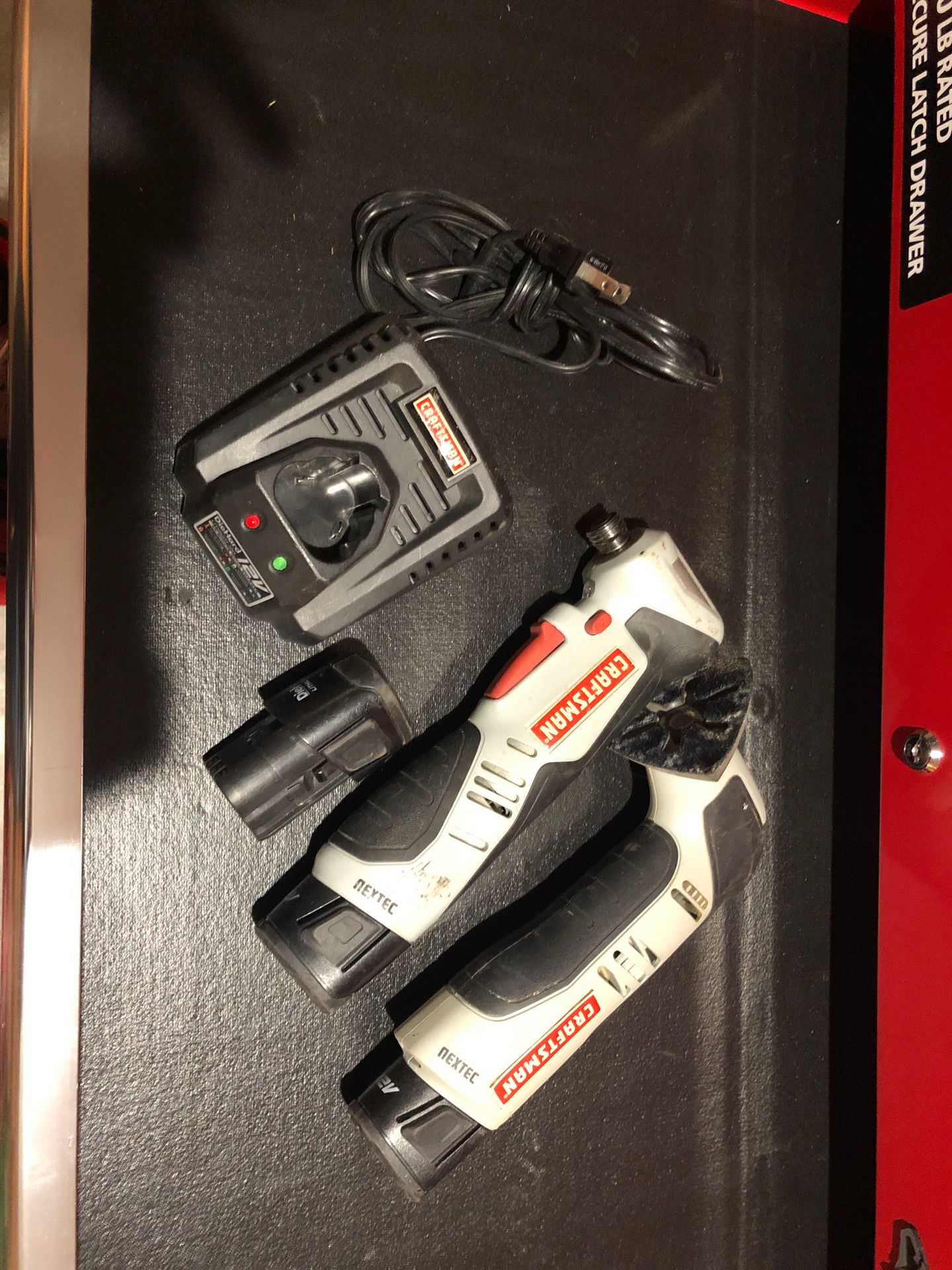 Craftsman set with charger and batteries