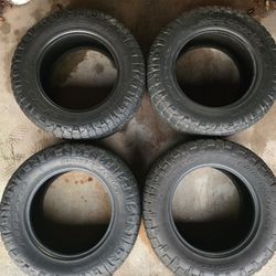 Set of 4 Used 265/65R18 Nitto Ridge Grappler Tires