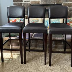 Set Of 3 Bar Stools: 29 Inches Tall