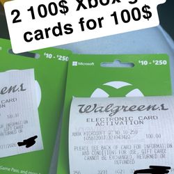 Xbox gift cards