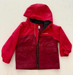 Columbia Boys Red Hooded Jacket Size 2T