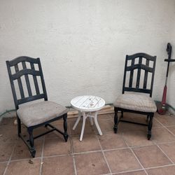 Two Chairs & Side Table