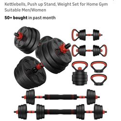 Up To 70lbs At Home Free Weights 2 Packs! 
