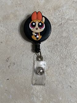 Power Puff Girls Badge Reel Id Holder