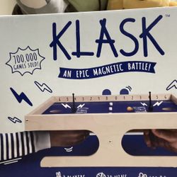 KLASK : The Magnetic Award-Winning Party Game of Skill That’s Half Foosball, Half Air Hockey w/Spare Parts 2.0