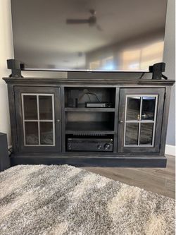 Wood tv stand