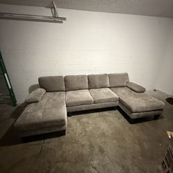 6 - Piece U-Shape Upholstered Sectional Sofa by Wade Logan