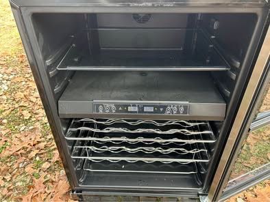 44 Bottle Dual Zone Wine Cooler in Stainless Steel