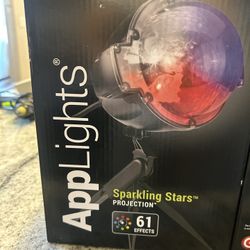 2- Gemmy APPLIGHTS LED Projection 61 Effect Lightshow Sparkling Stars NIB