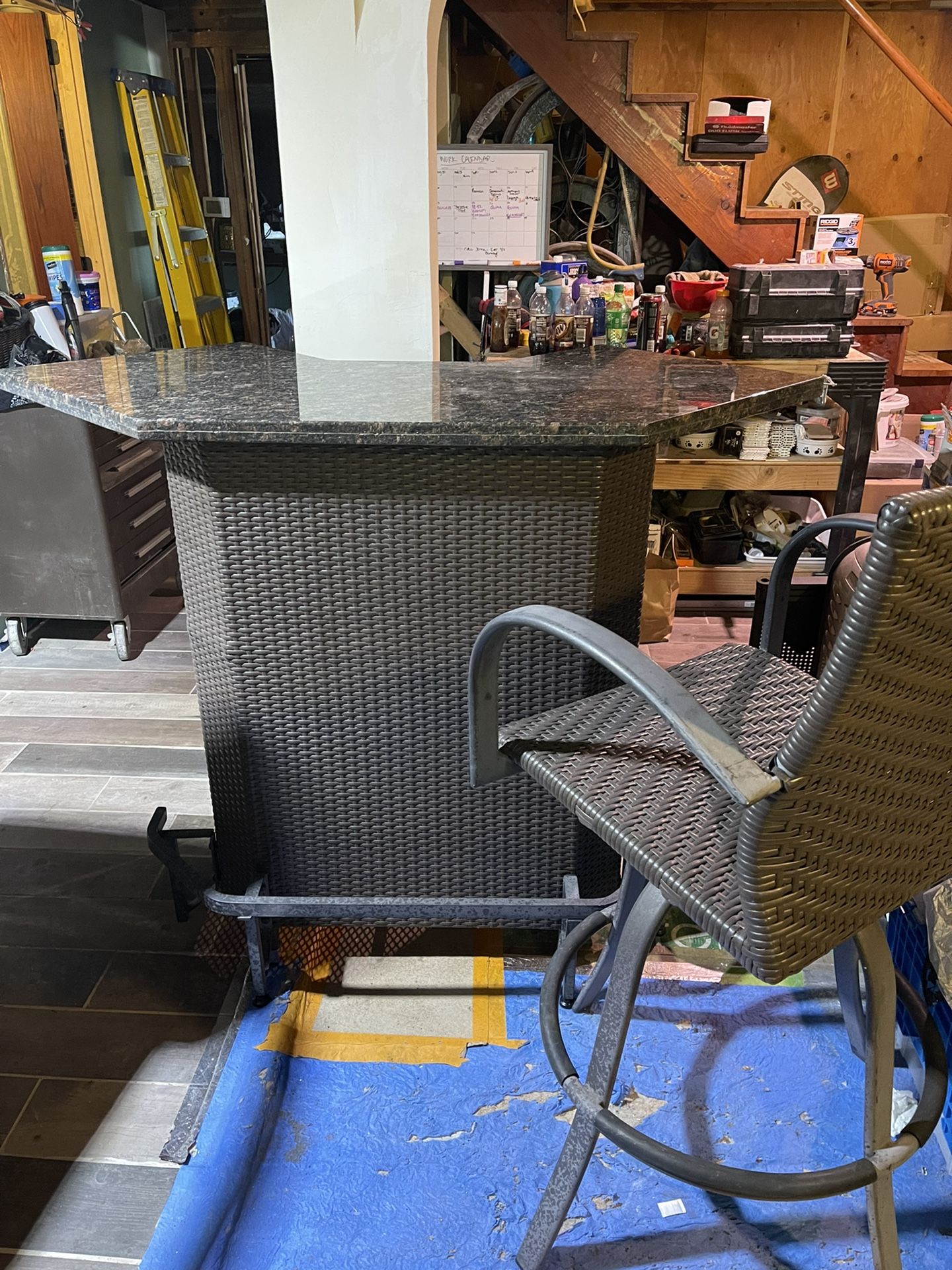 Outdoor Bar W/ 2 Chairs