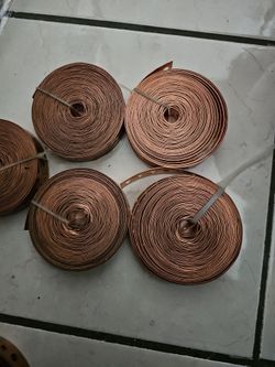 Perforated Copper Pipe Hanger Strap Roll, 3/4" x 25 ft, New