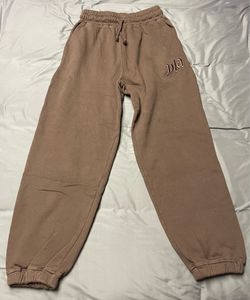 Men’s YoungLA Brown Fleece Jogger - Size Medium
