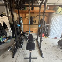 Home Gym Cage Plus Weights 